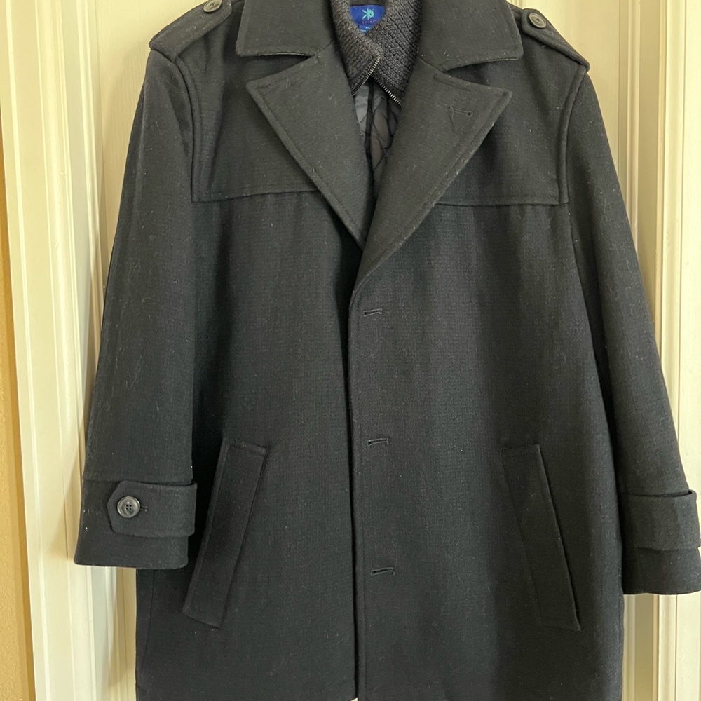 Egara Charcoal Pea Coat